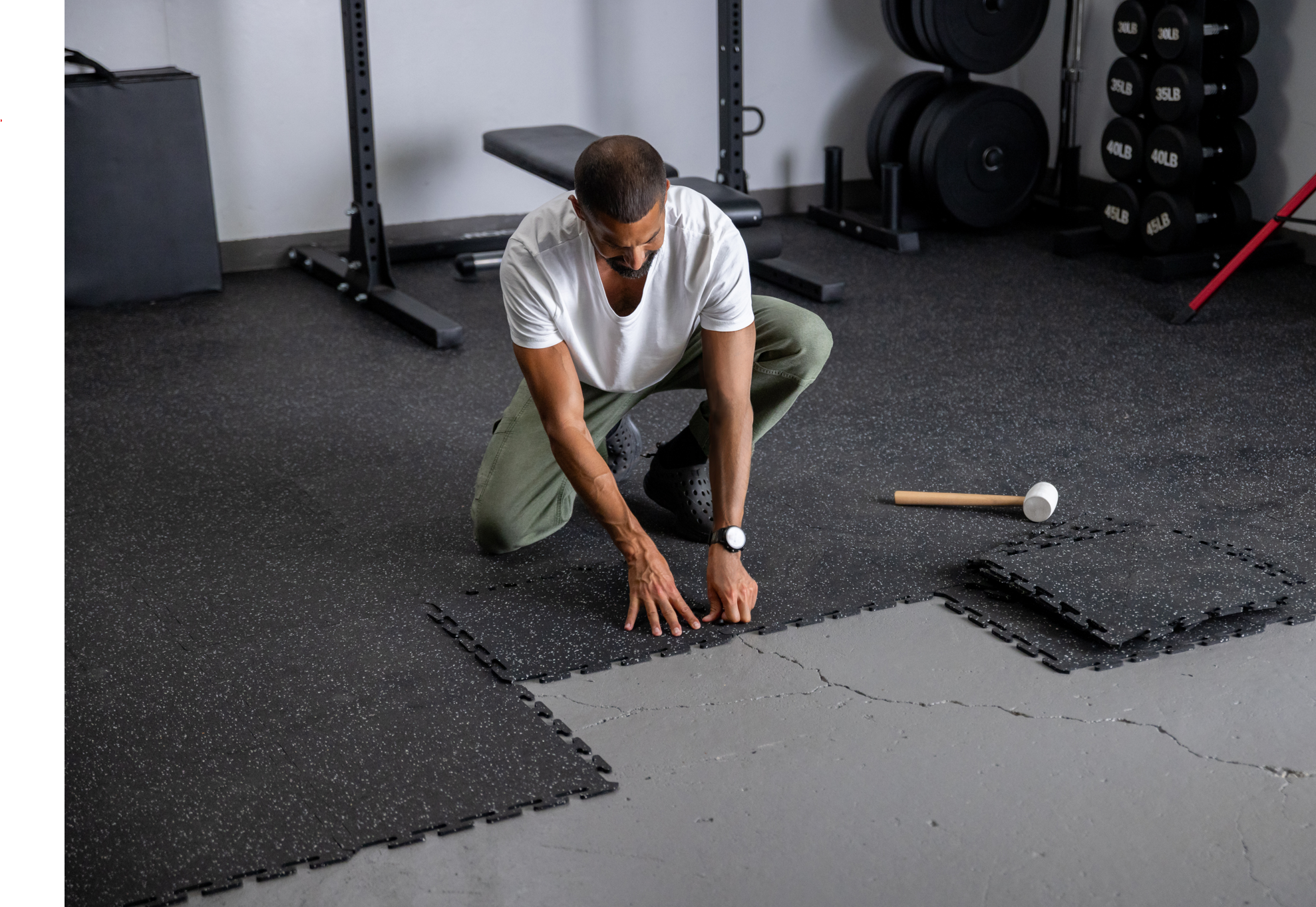 16.5"x16.5" Activity Tile - Black Speckled